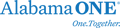 Alabama ONE Logo R - Blue with Tagline