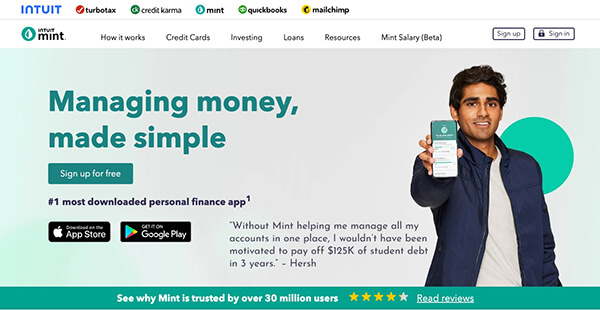 mint hero banner