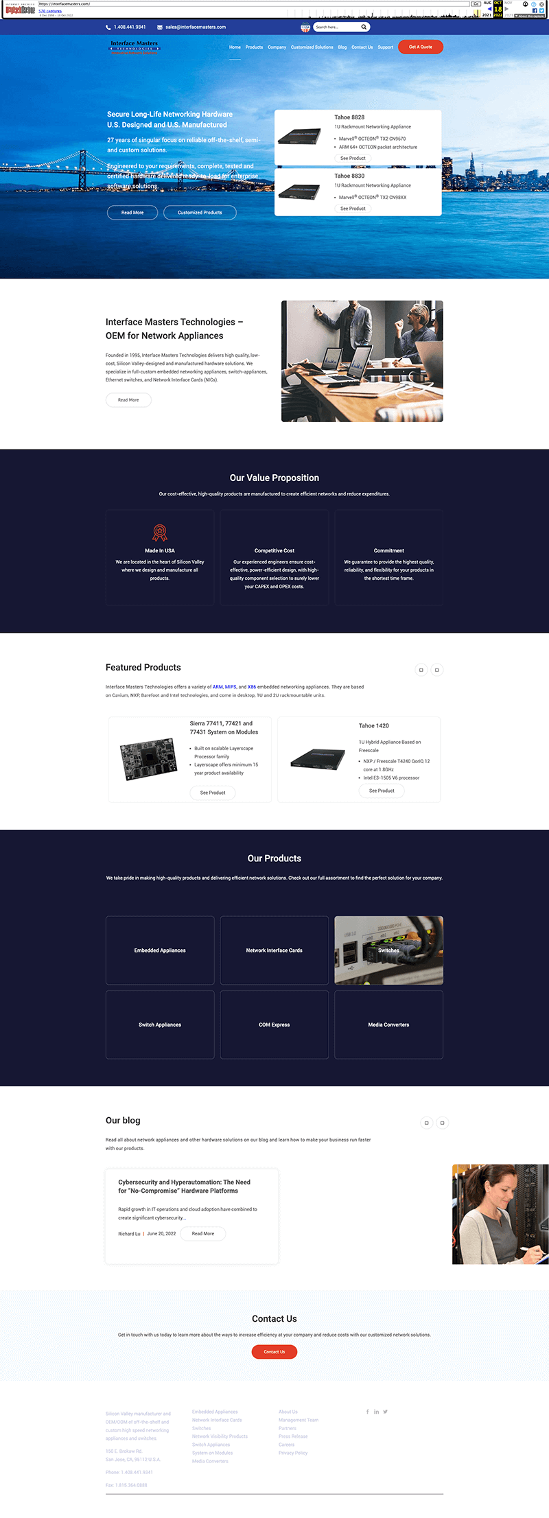 BEFORE-Homepage-Interface Masters Technologies