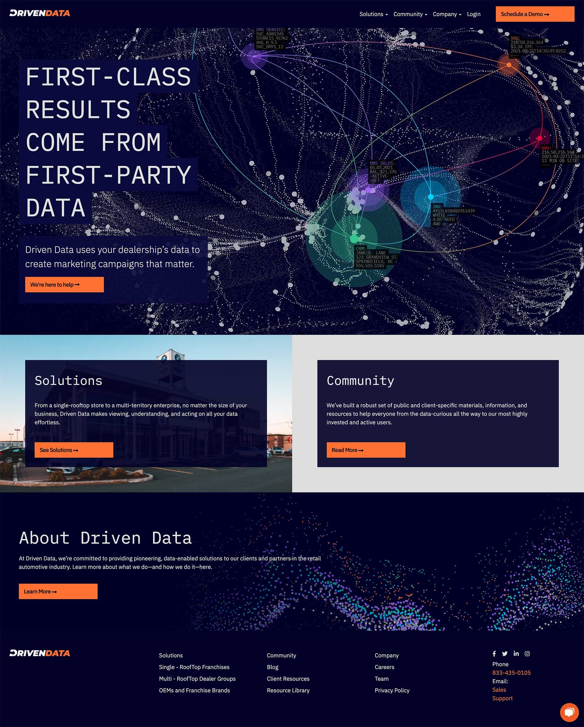 drivendata-homepage-screenshot