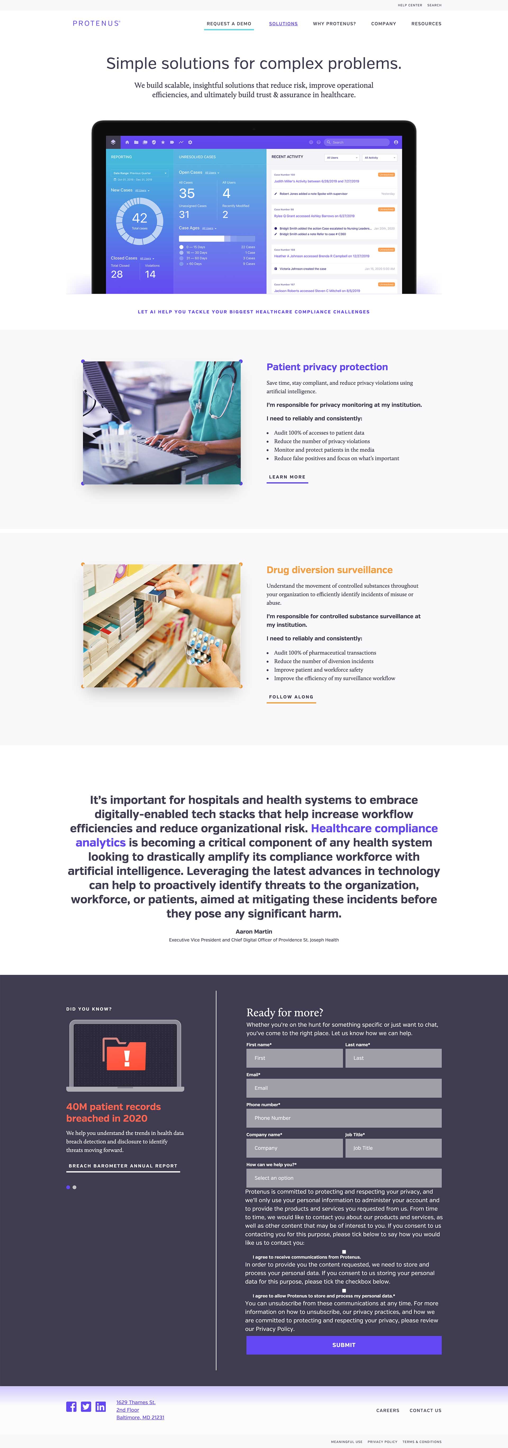 protenus-solutions-screenshot