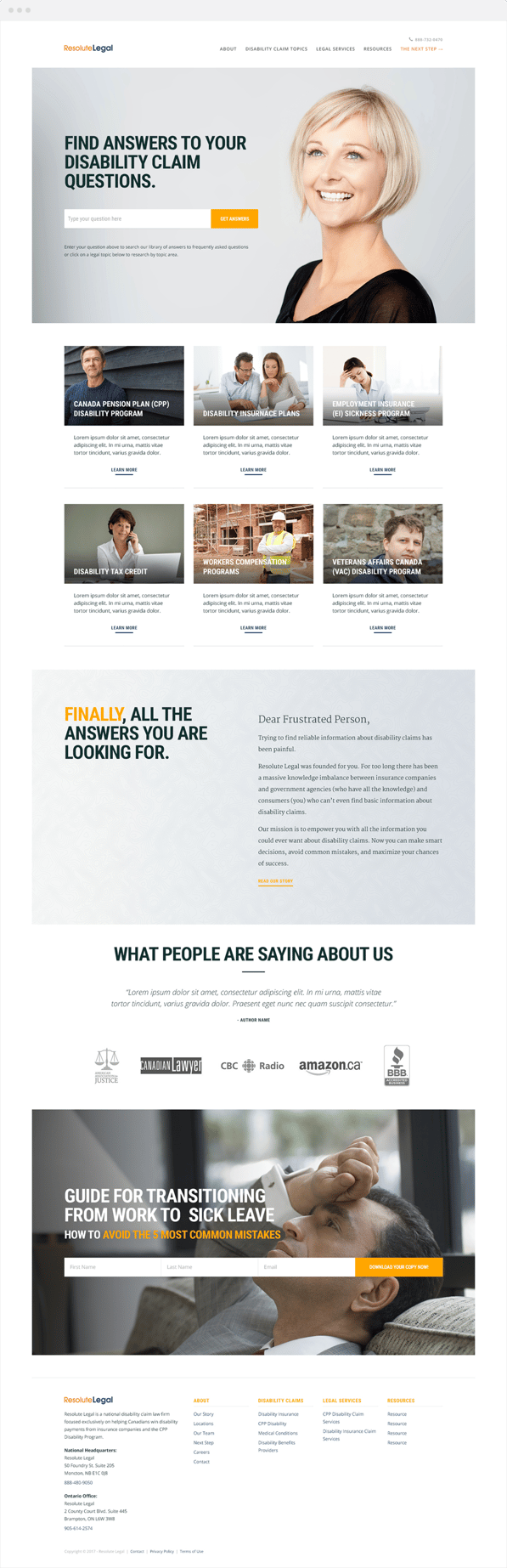 Resolute Legal Case Study Inbound Design Partners