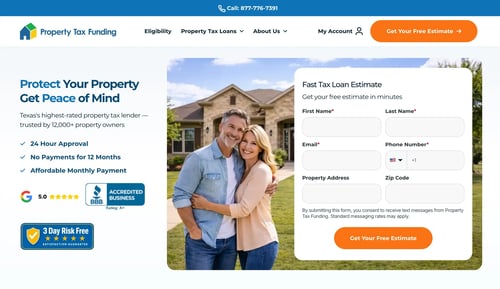 Property Tax Funding: A People-First HubSpot Website Redesign